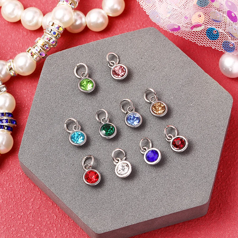 36Pcs Jewelry Rhinestone Decor Charms Durable Long Lasting DIY Pendant Keychain Accessory Rhinestone Charms Jewelry Pendant