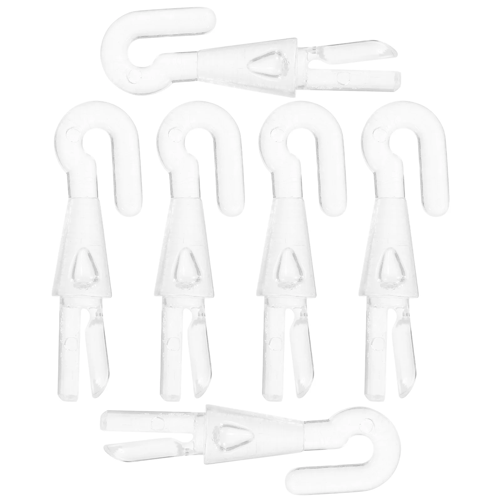 6 Pcs Shutter Turn Rod Head Window Blind Tilt Wand Hook Tip Blinds Mini Connector Plastic Replacements