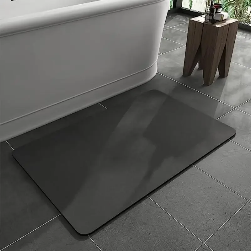 VIKAMA Non-Slip Bathroom Diatomite Floor Mats Bathroom Anti-Slip Hard Foot Mats Absorbent Quick-Dry By Mats