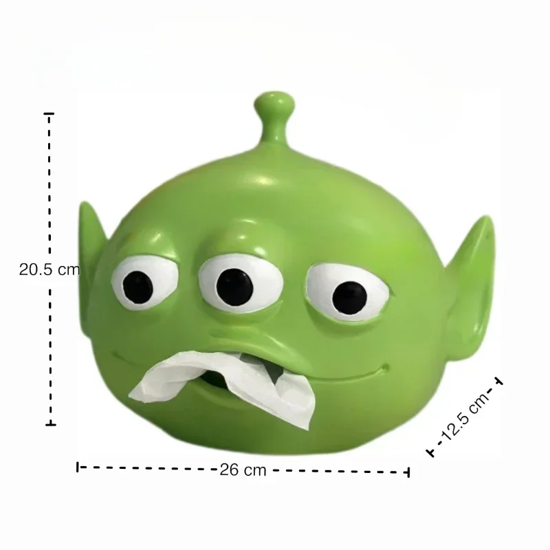 Boîte à mouchoirs Alien avec figurines de dessin animé Disney, modèle d'entrée de bureau créatif, ornements, rangement de décoration, cadeaux d'anniversaire, jouet