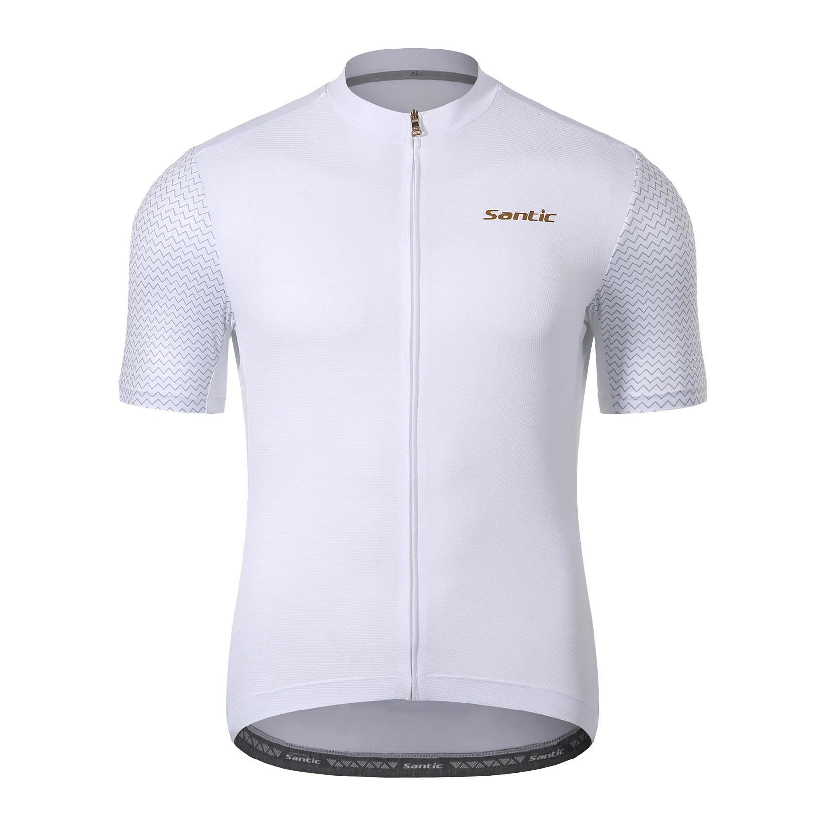 Santic letnie męskie koszulki rowerowe z krótkim rękawem koszulka rowerowa odzież koszulka rowerowa t-shirty MTB wygodny rozmiar azjatycki KM1C02221