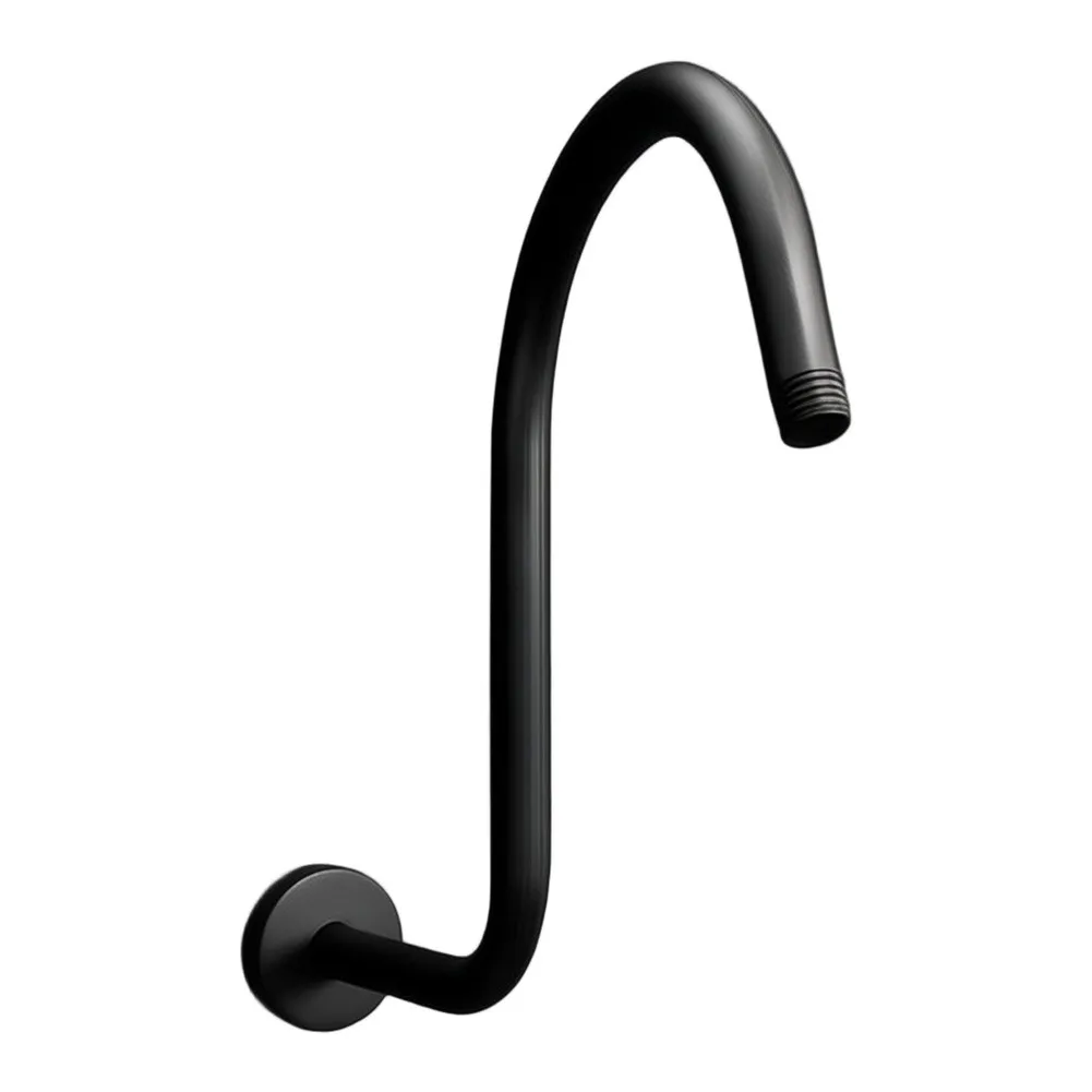 Bathroom Shower Riser S Curved Shower Arm For Comfortable Overhead Showering Anti-rust Construction Solid Metal Material