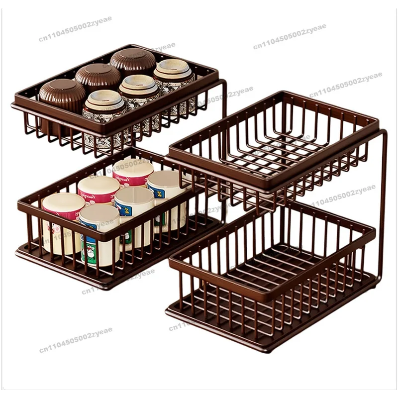 

Coffee Table Countertop Cup Holder Water Cup Teacup Layered Storage Rack Multifunctional Melon and Fruit Dried Fruit Rack
