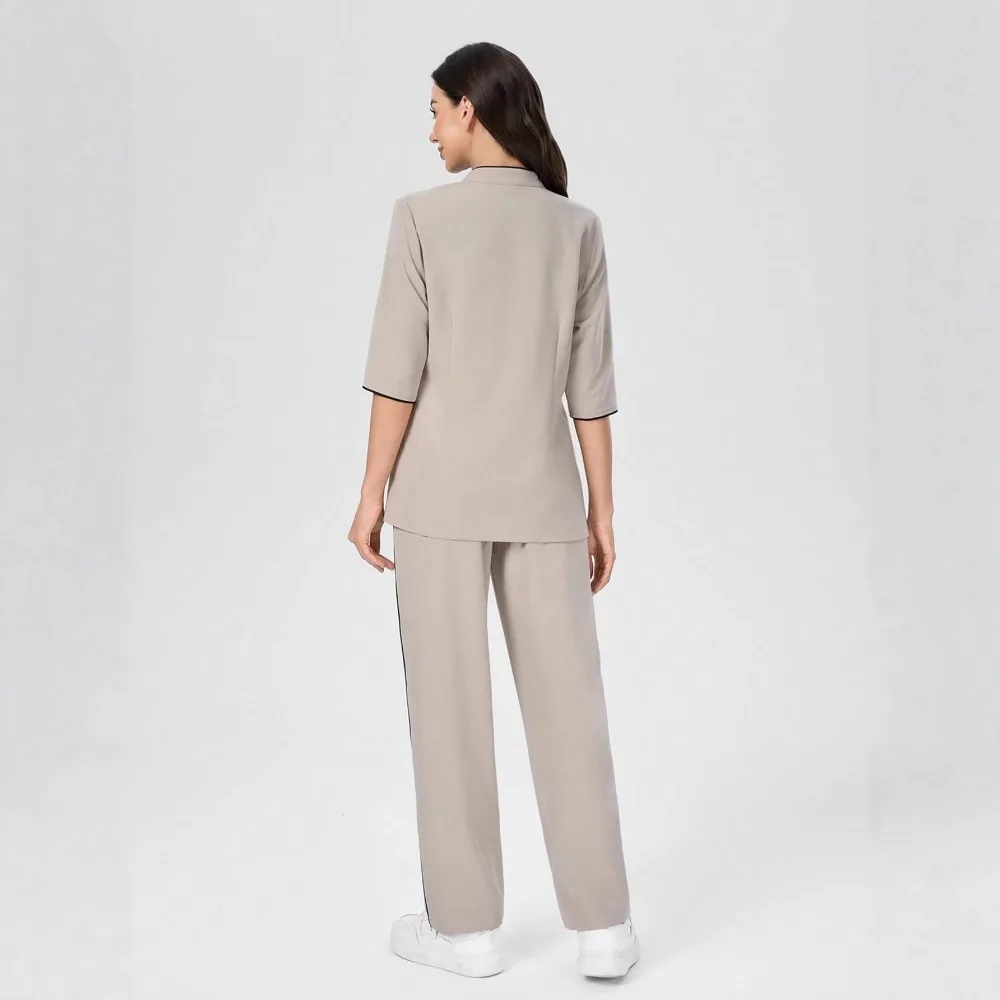 Gelanfu Nurse Uniforms Women's Scrubs Set Slim Fit Top Soft Comfortable Surgical Gown Nursing Beauty Salon Spa Workwear New - view 3