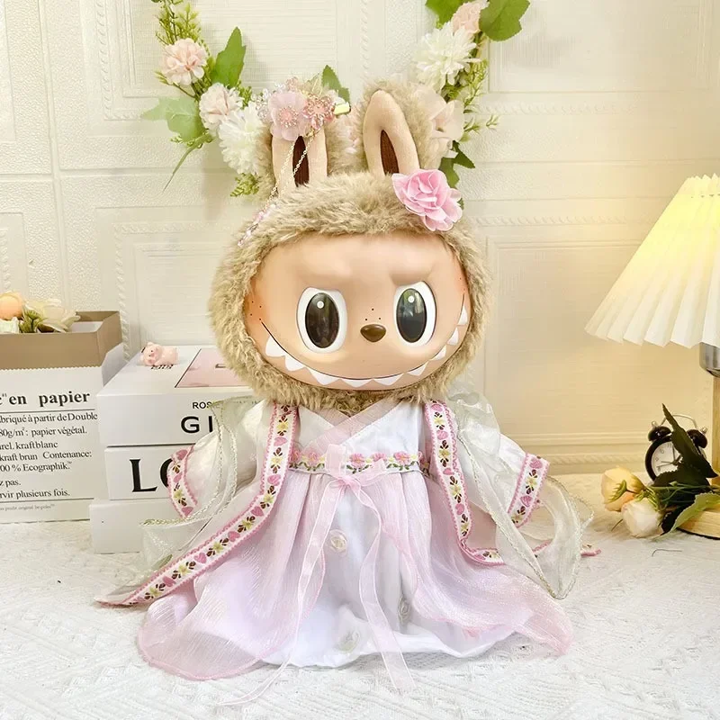 

For 38cm Labubu Doll Stylish Hoodie Set Doll Accessory Mix Match Outfits