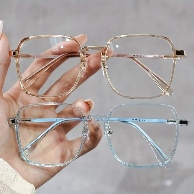 

2pcs +100 To+400 Anti Blue Light Reading Glasses for Women Men Fashion Frame Presbyopia Glasses Young Large Frame