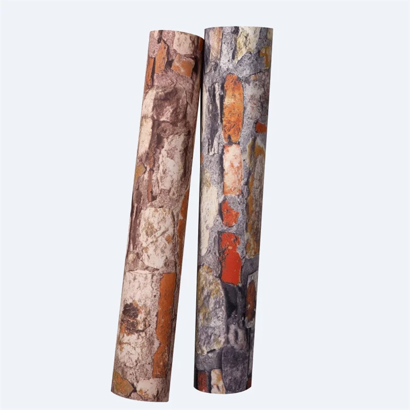 ورق حائط منقوش على شكل ثقافة حجرية عتيقة من الطوب القديم لتزيين المتجر والمطاعم وخلفيات غير ذاتية اللصق #6