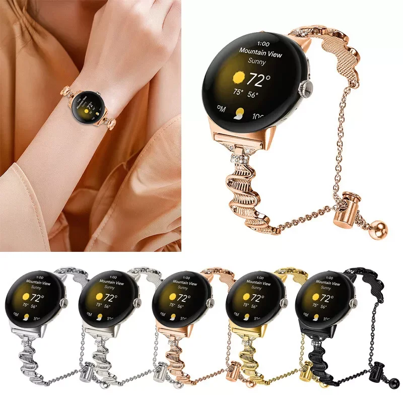 �y�Z�[�����zGoogle Pixel Watch 3 �p�X�g���b�v 41mm ���^���_�C�������h�u���X���b�g���X�g�o���h Google Pixel Watch 3/2/1 41mm �����p�����o���h