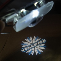 1Pairs Vellfire Welcome Light LED Door Puddle Light For Toyota Vellfire 30/40/50 Series Toyota Door Light Vellfire Shadow Lamp