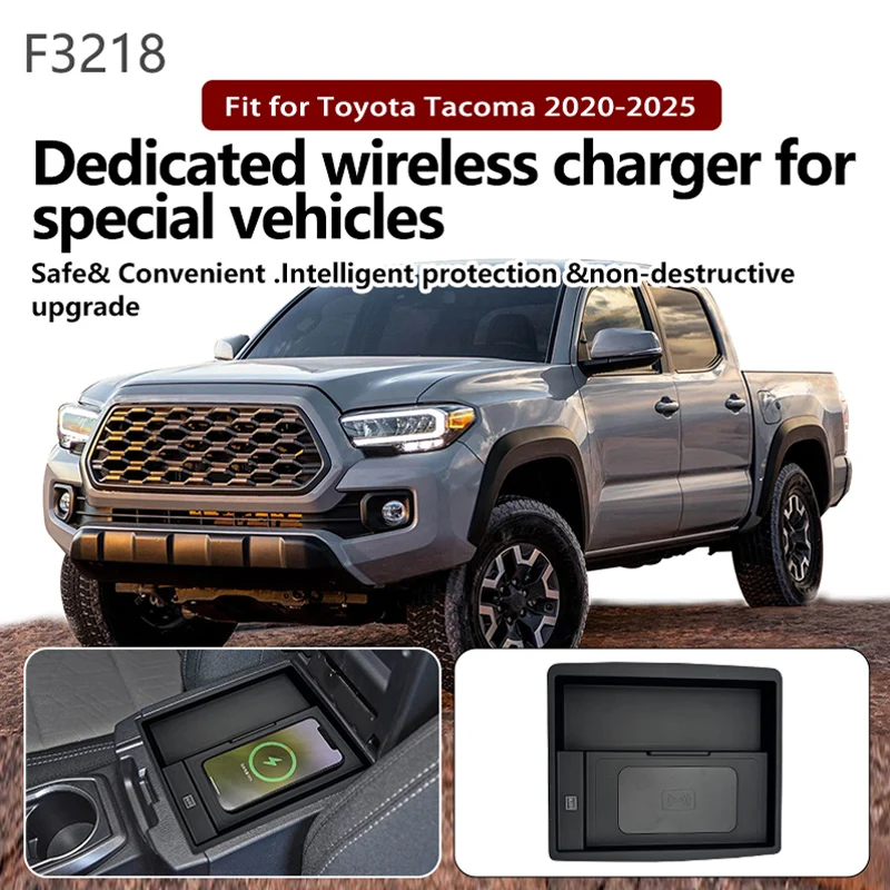 

Wireless Car Charger for Toyota Tacoma 2020-2025 wireless chargers
