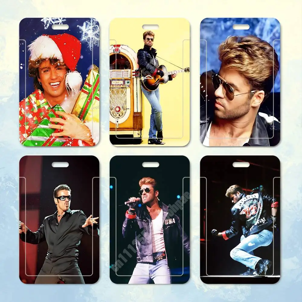 Wham G-George M-Michael Last Christmas Plastic Card Holder Staff ID Card Clear Transparent Campus Access Name Tag