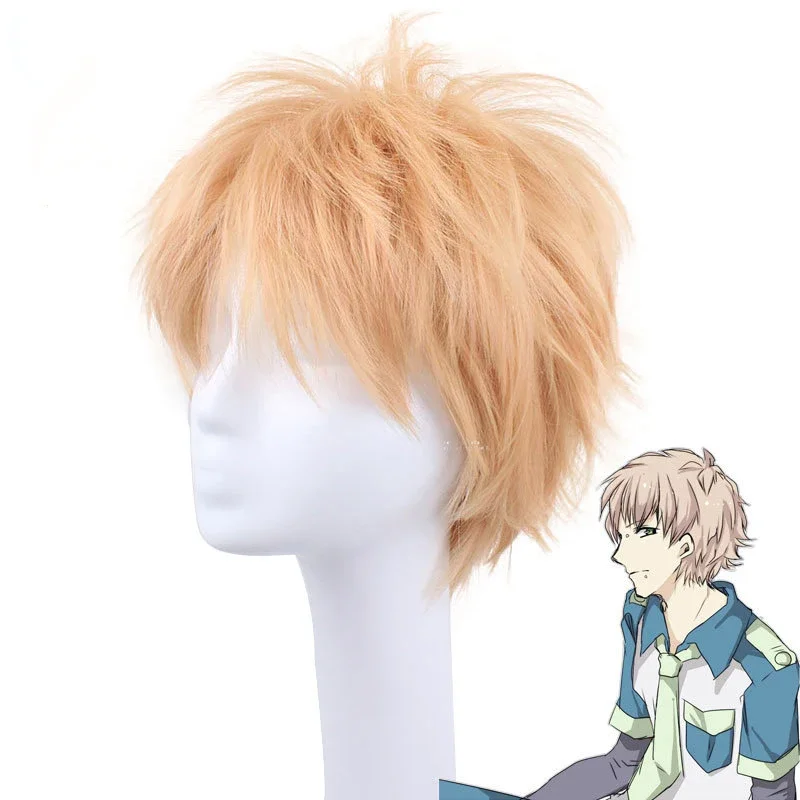 DRAMAtical Murde Game Wig Noiz Reverse Warping Cosplay Short Hair Heat Resistant Synthesis Wigs Party Fake Hairs