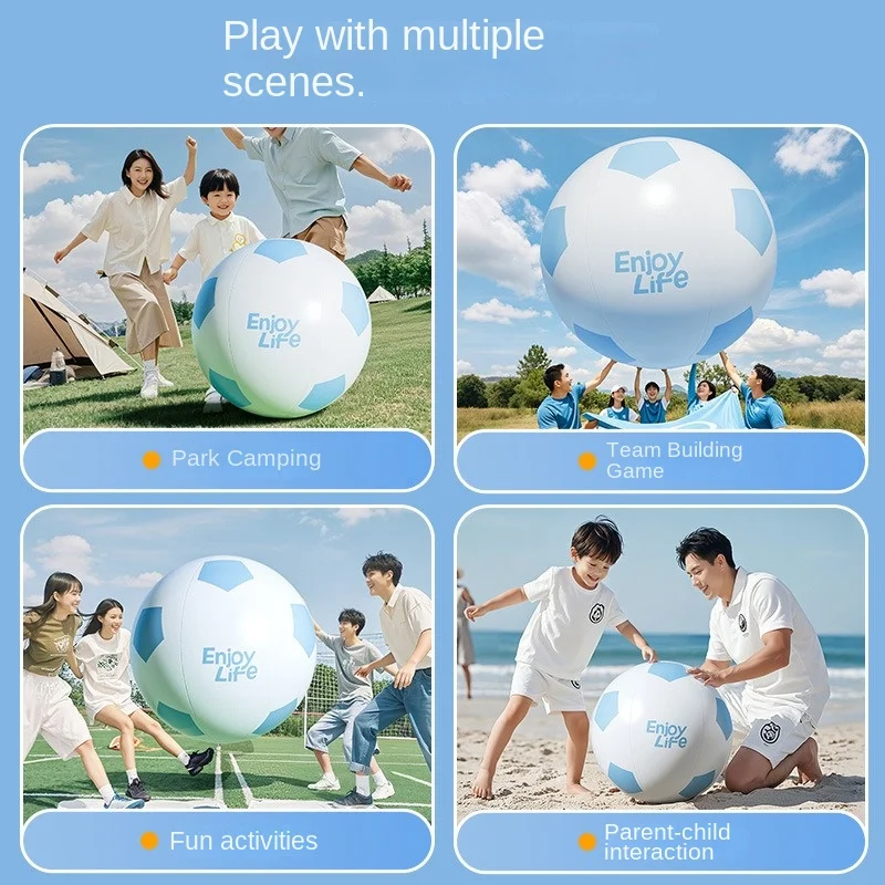 Buitenspellen Speelgoed Opblaasbaar voetbal voor kinderen - Interactief strandbal Ouder-kind spel - Leuk speelgoed Basketbal Opblaasbaar speelgoed