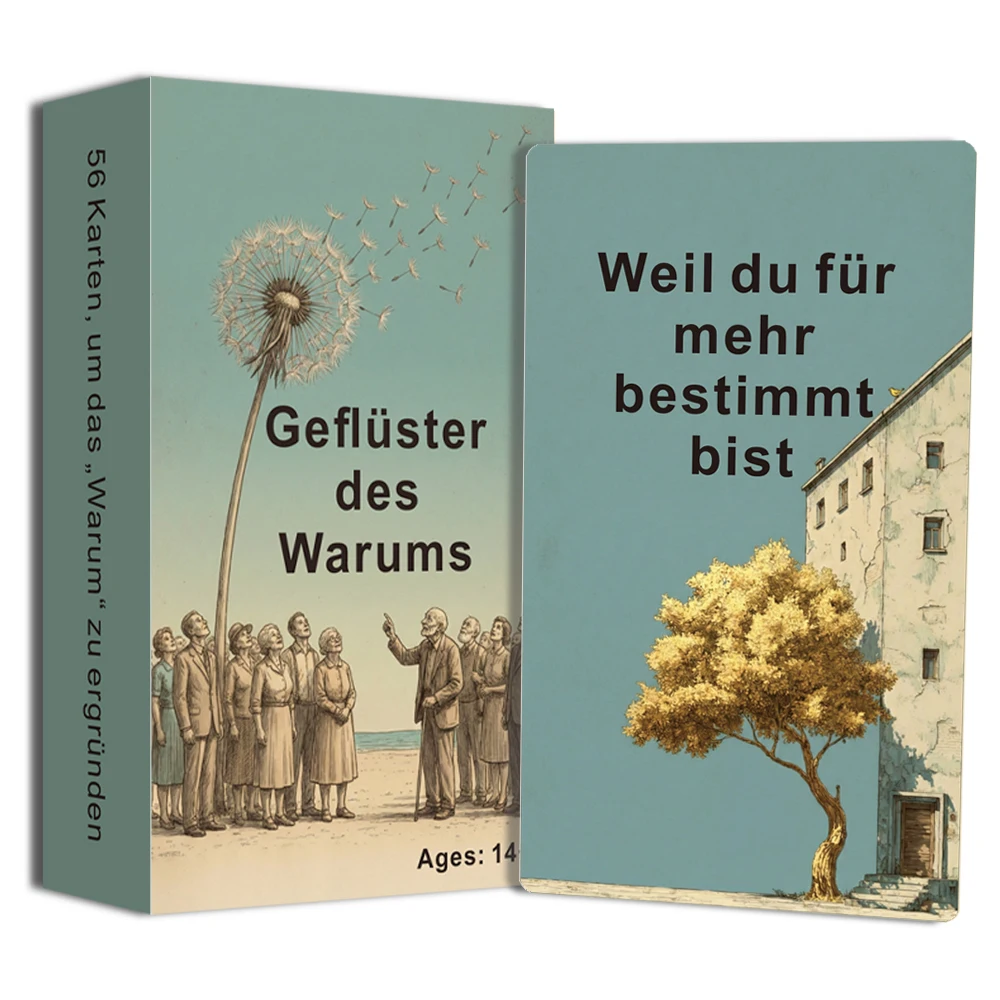 

56 German Oracle Cards, Original Design, Whispers of Why, Directional Guidance, Active Living, Card Games, Tarot Cards, 14+