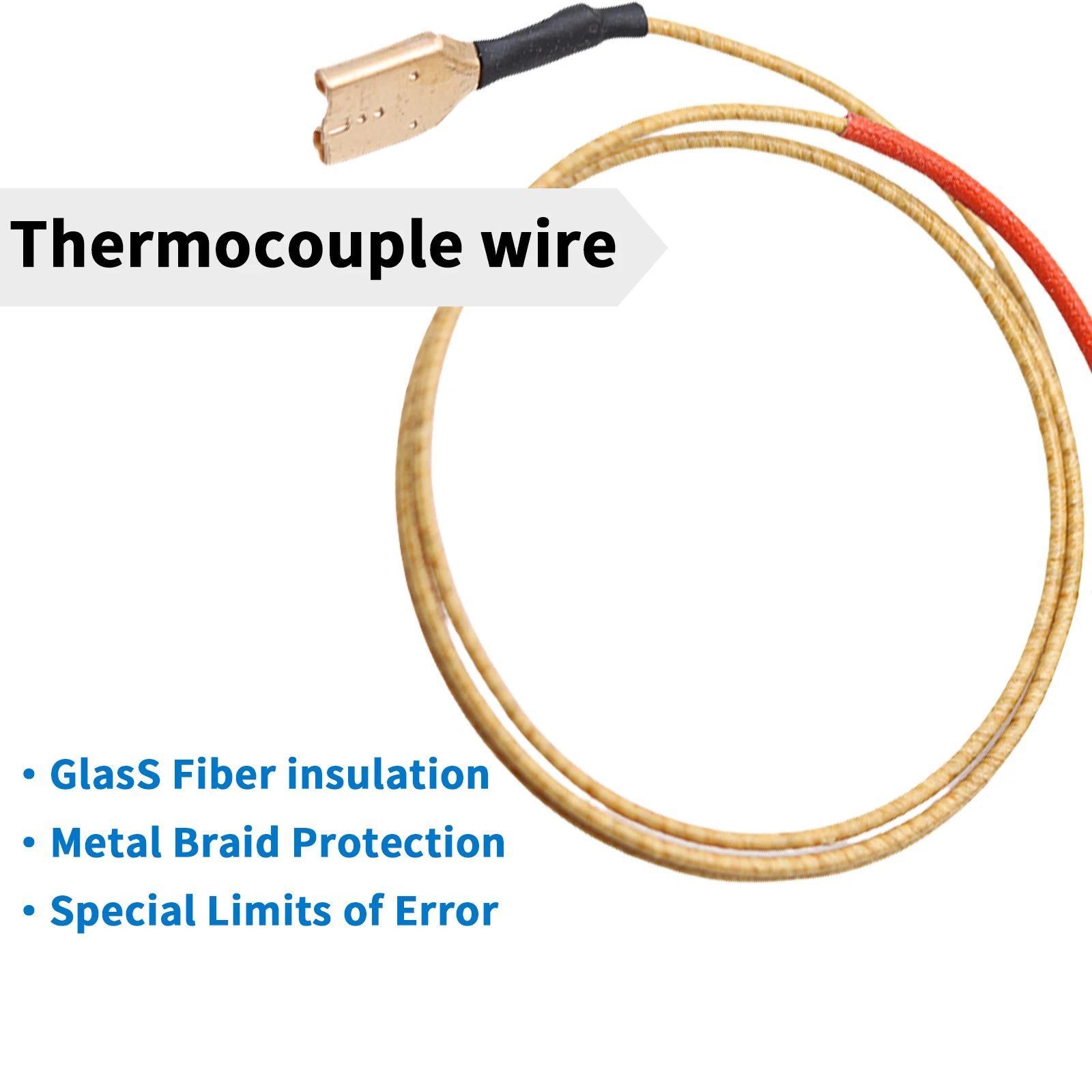 65cm Gas Stove Thermocouple Universal Screw Heater Thermocouple Kit Burner Cooker Fireplace Parts Temperature Controller 1 PCS