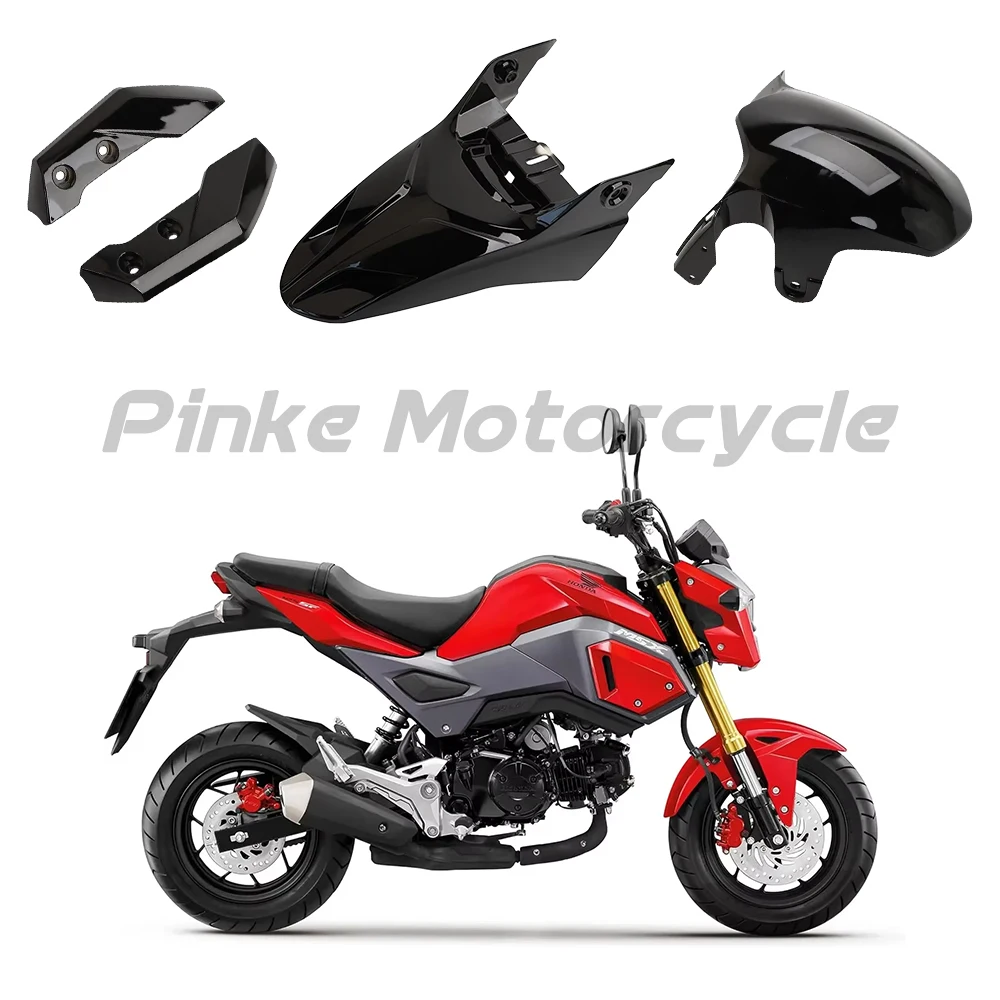 Motorcycle Modified Front Fender Kit Black Color Fit for Honda Grom Msx125 SF 2017-2020 Parts