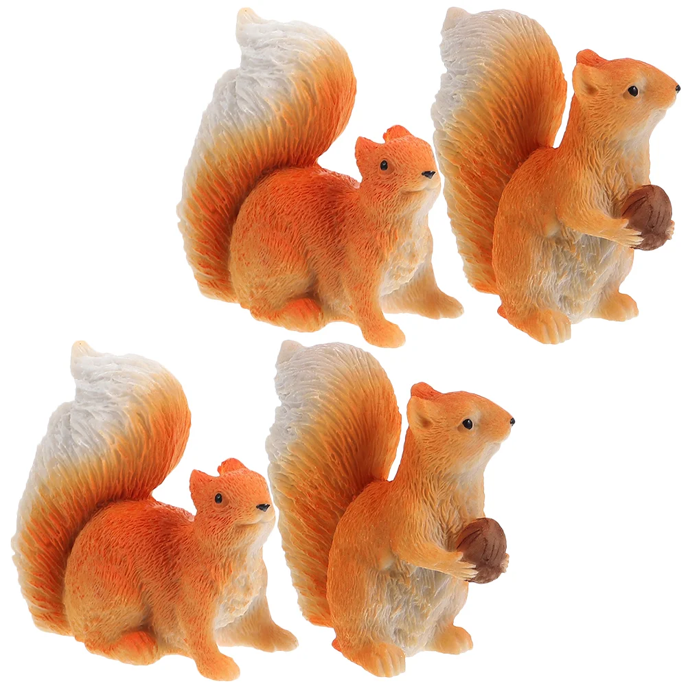 Mikrolandschaftsdekoration Pflanzenzubehör Miniaturfiguren Eichhörnchen Harz Tier