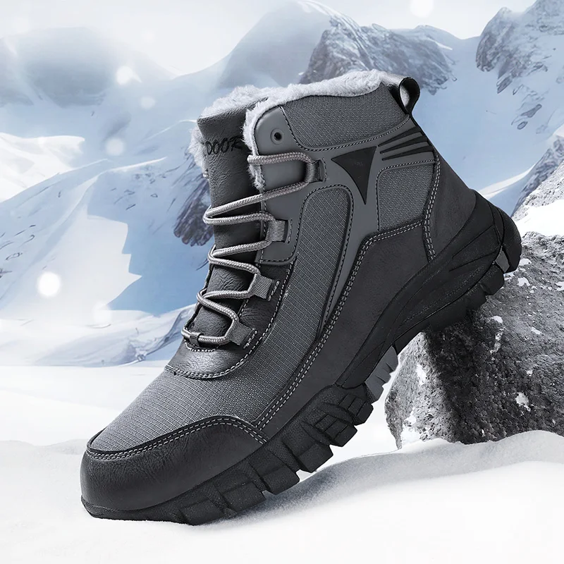 

Brand new high quality men's snow boots winter fashion men's cotton shoes warm casual shoes men