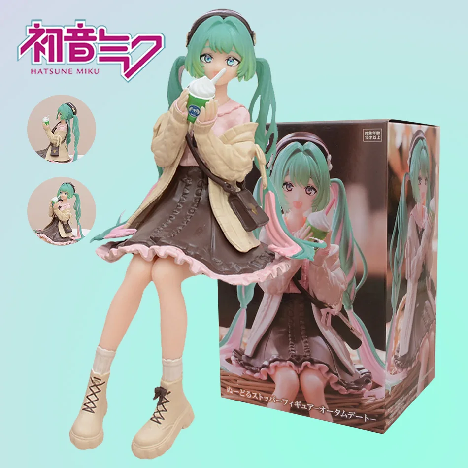 15cm  Anime Figure Autumn Date  Action Figure Kawaii Girl Noodle Stopper Figurine Computer Case Ornaments Model