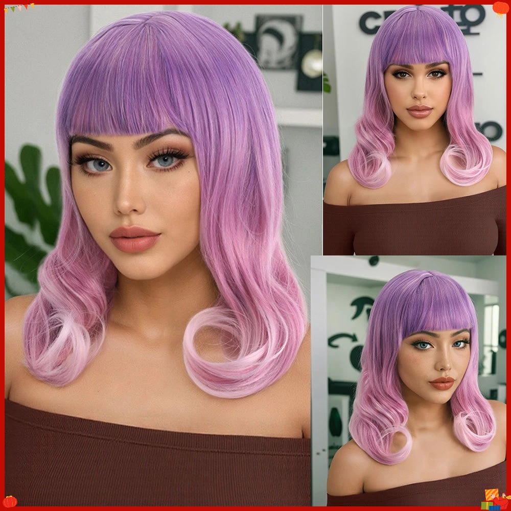 peluca-sintetica-ondulada-morada-degradada-con-flequillo-para-mujer-disfraz-de-cosplay-aspecto-natural-fibra-resistente-al-calor-cabello-con-ondas-de-agua