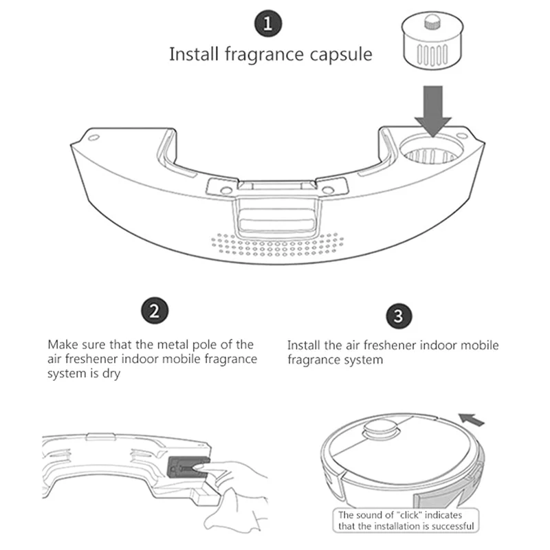 B47B-Mop Cloth Filter Air Freshener Indoor Fragrance For ECOVACS DEEBOT T9 MAX T9 POWER T9 AIVI Fragrance Air Freshener