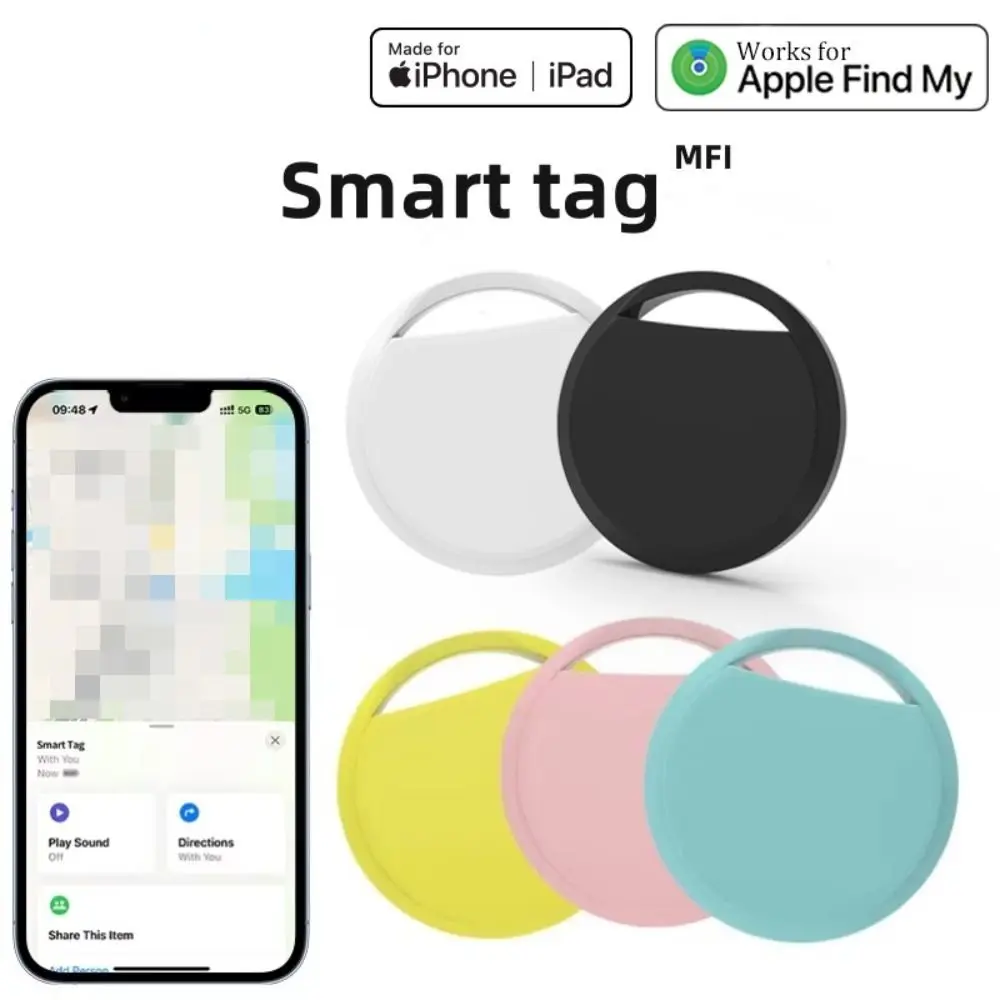 

Works for Apple Find My (iOS only) GPS Smart Air Tag Bluetooth Anti-loss Device Waterproof Lost Reminder Item Locator