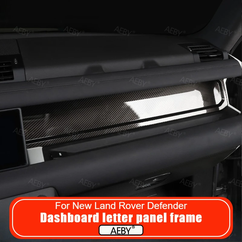 For New Land Rover Defender 2020-2026 Dashboard text marking panel frame sticker Dashboard letter panel frame Accessories