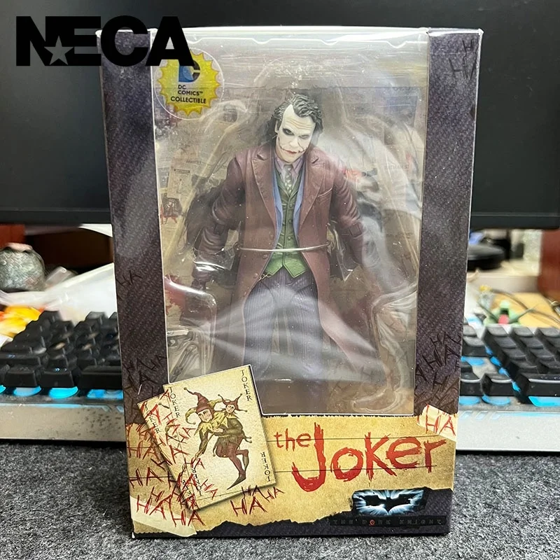 

New First Edition Genuine Neca Dc Batmanthe Joker Heath Ledger 7-Inch Action Figure Collection Model Toy