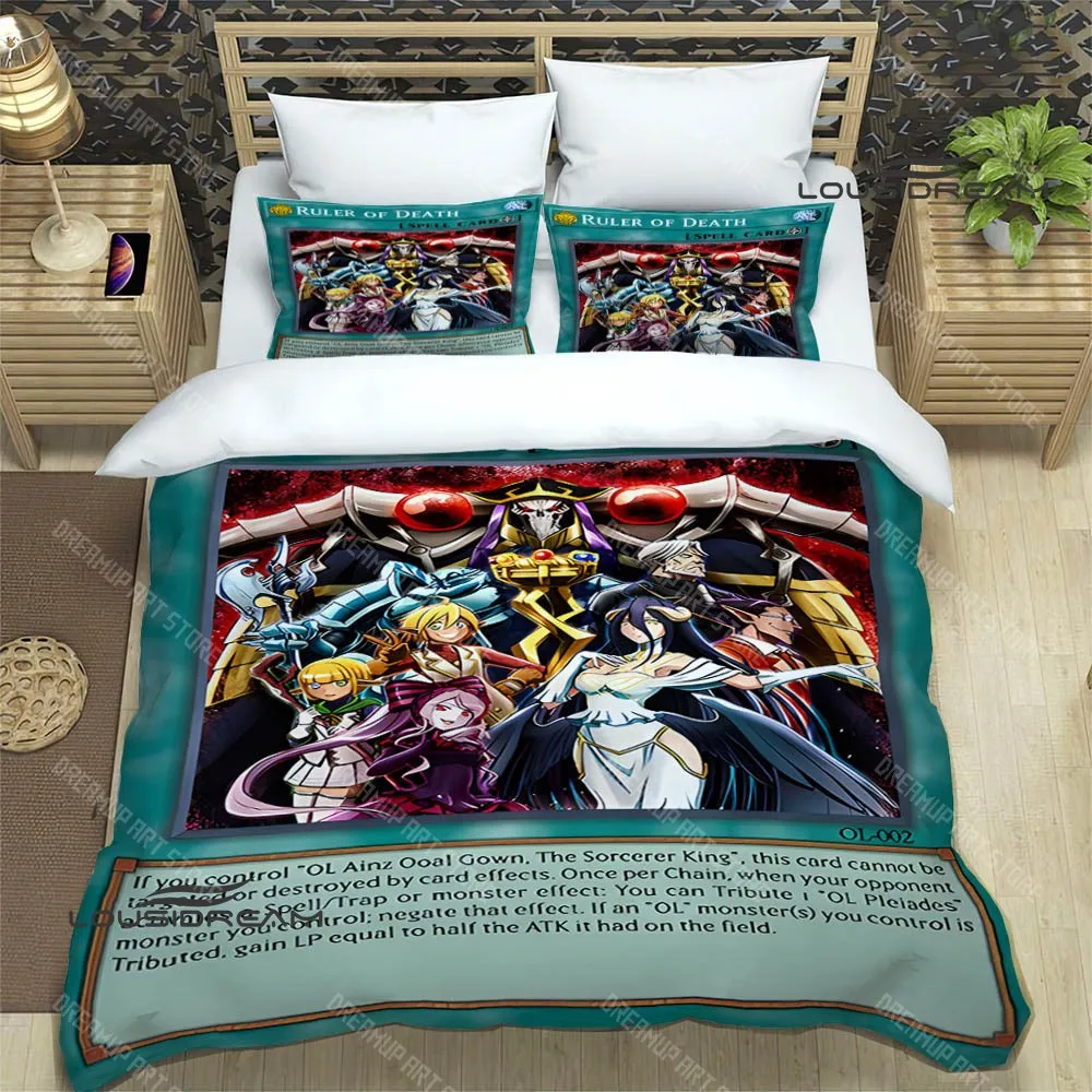Overlord cartoon printed printed Bedding Sets exquisite bed supplies set duvet cover bed comforter set bedding birthday gift