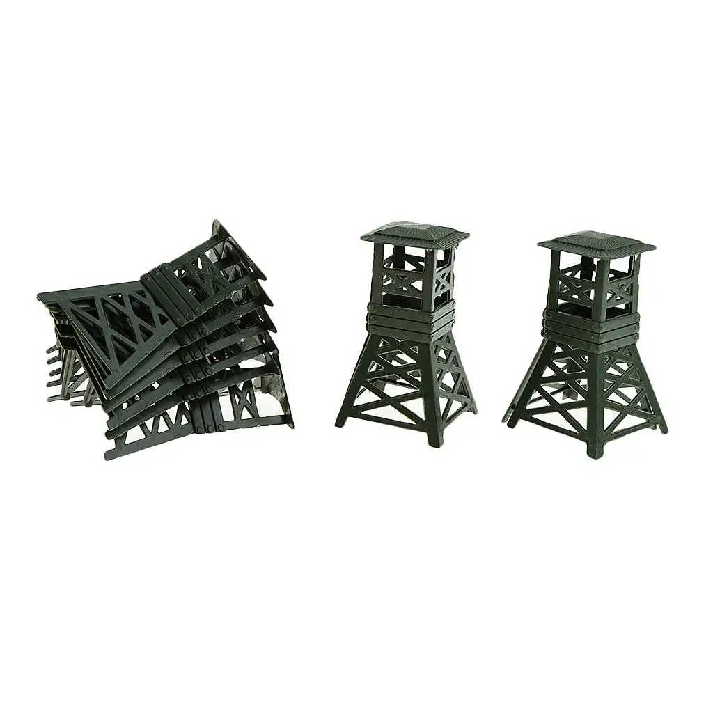 10Pcs Army Toy Watch Tower Watchtower Action Figure Tower