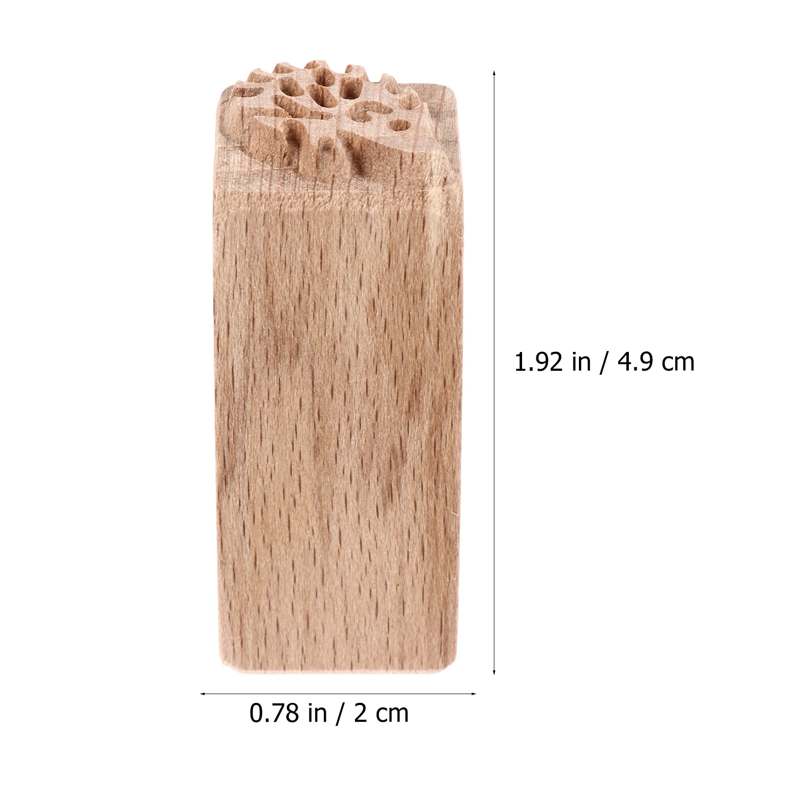 

2pcs Wooden Stamp Durable Unique Chic Pattern For Diy Moon Cake Scrapbook Playing Creative Seal Square Handbook Tool