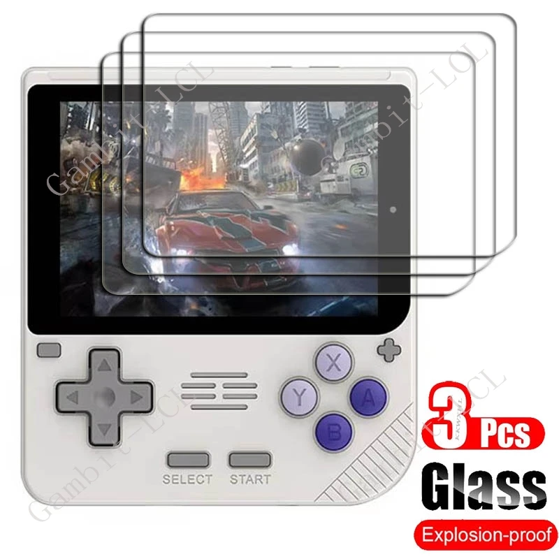 1-3PCS Tempered Glass For Powkiddy V10 Console Player Games Protective Film ON PowkiddyV10 Screen Protector Cover