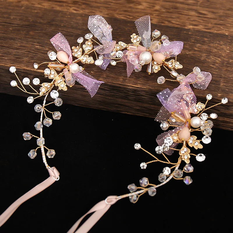 Trendy Style Pearl Hairband Handmade Headband For Women Party Prom Bridal Wedding Hair Accessories Jewelry Band Headband Tiara