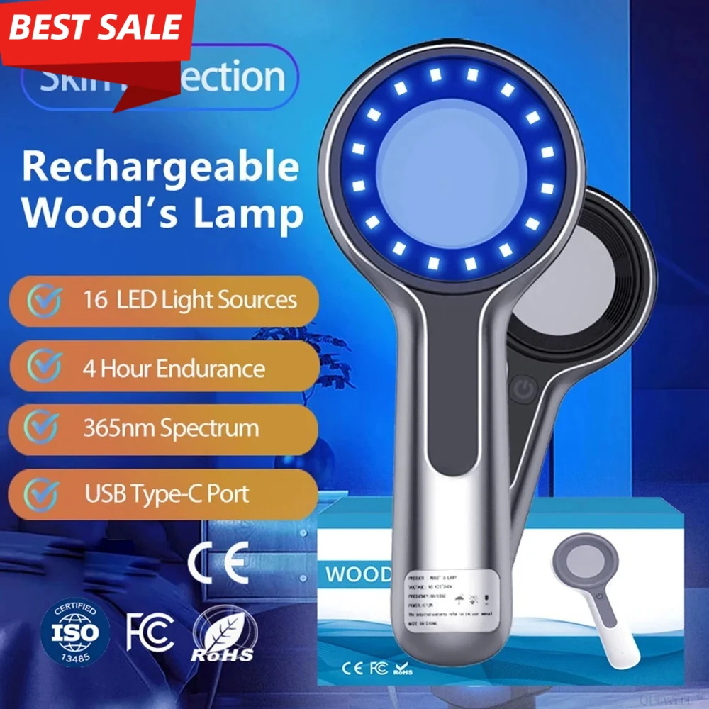 UV-Hautanalyse-Lampe, professioneller Gesichtsscanner, um versteckte Probleme mit Akneporen und Pigmentierung für eine bessere Pflege zu enthüllen