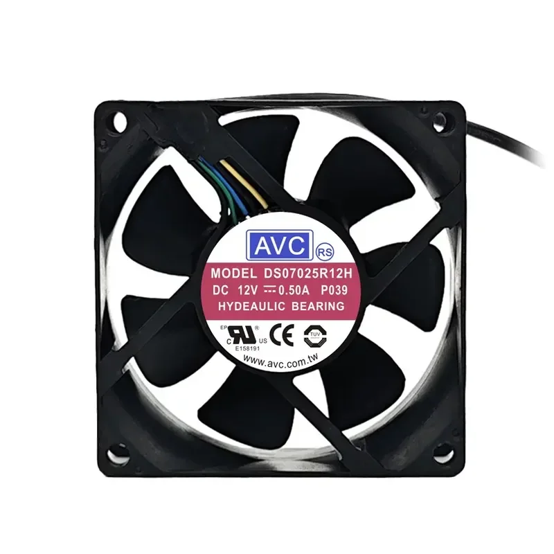 Original AVC 7CM 7015 7020 7025 CPU Cooling Fan for 12V 4-Wire PWM Temperature Control Speed Regulation
