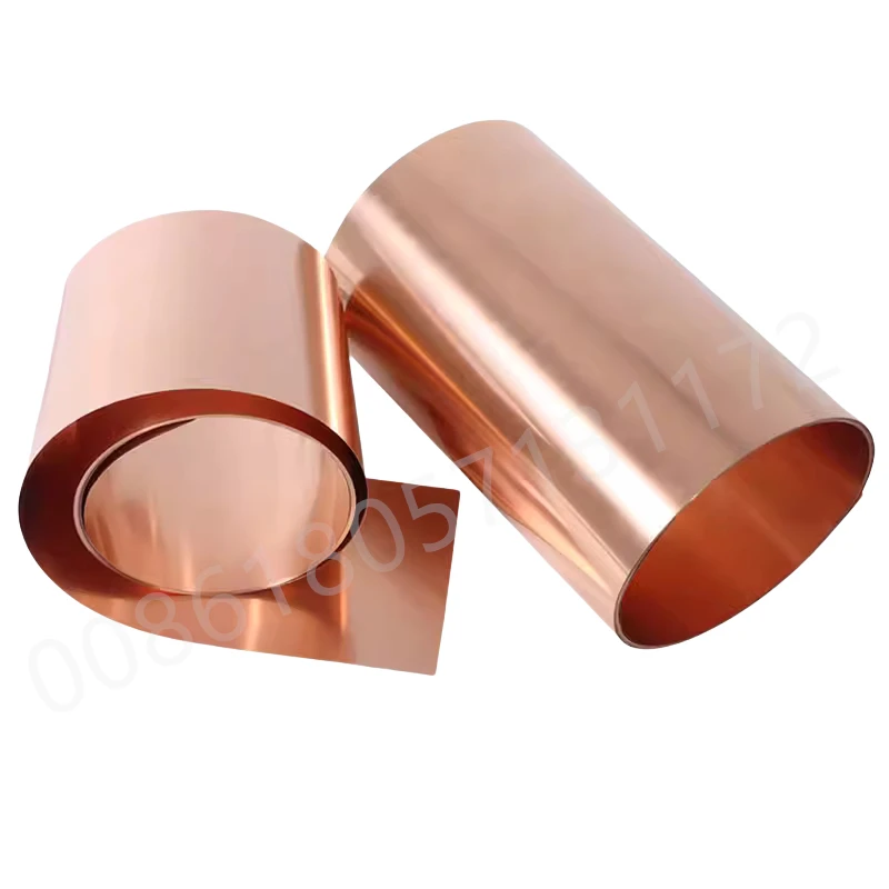 Custom Red Copper Strip Coil T2 0.15mm to 1mm thick 1 Meter