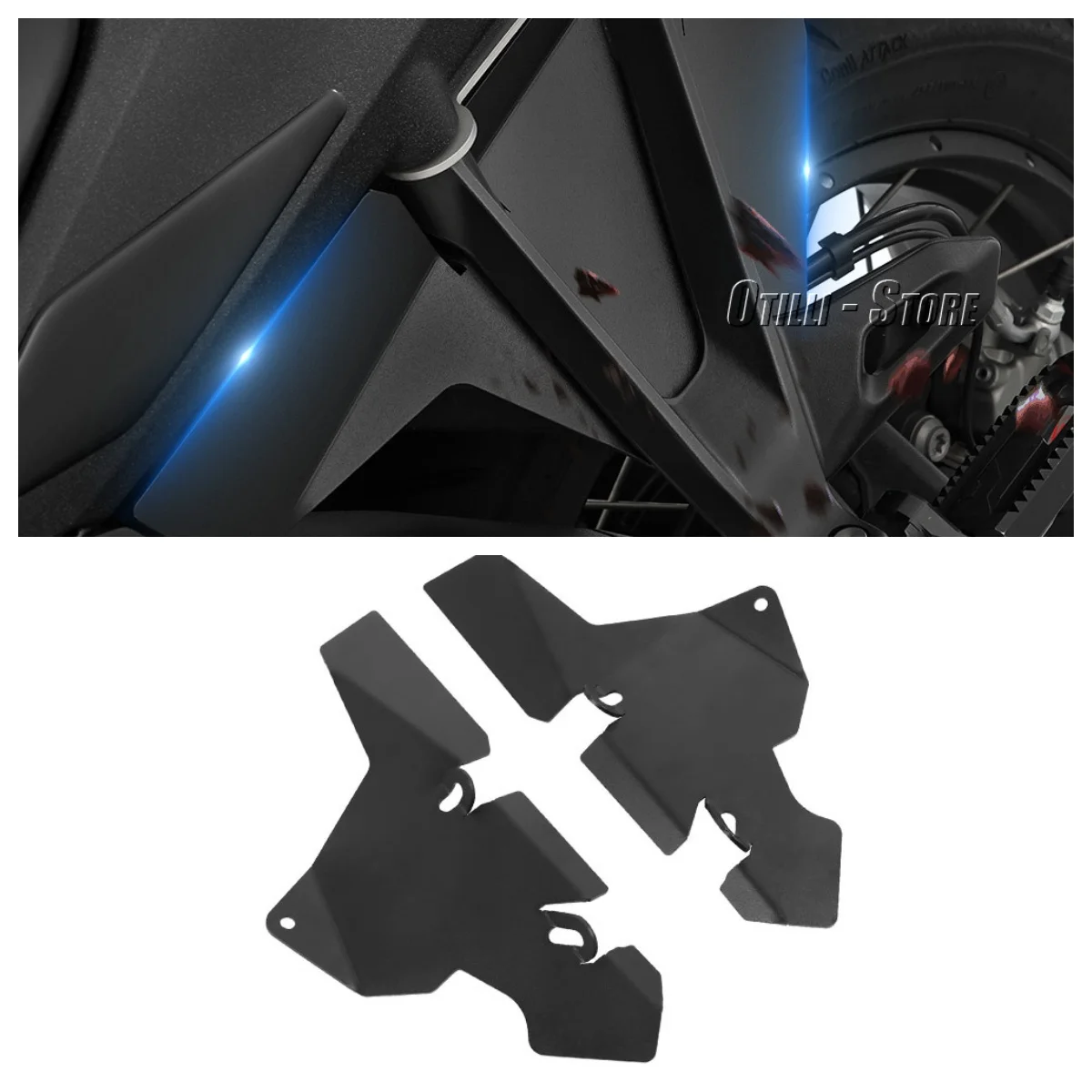 

For BMW R1300GS R 1300 GS r1300gs 2023 2024 Rear Side Fender Mudguard Extension Passenger Splash Guard Motorcycle Accessories