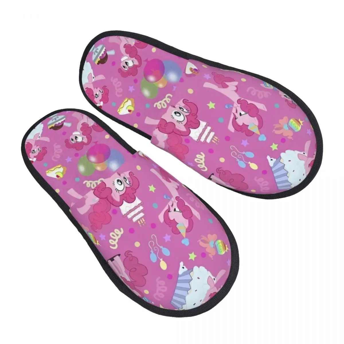 My Little Pony Bedroom Slippers with Memory Foam Slipper Gift for Women Men House Shoes with Anti-Skid Sole