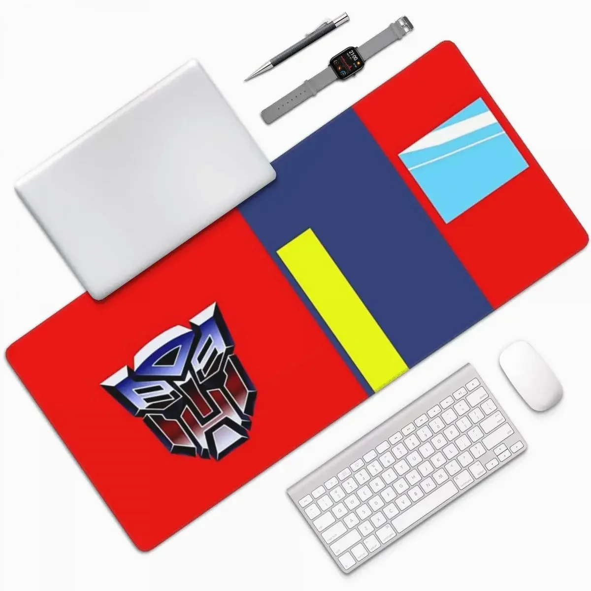 Autobots prime bag grande mouse pad teclado do computador mouse tapete gamer pc portátil tapete de mesa acessórios de escritório tapetes de mesa