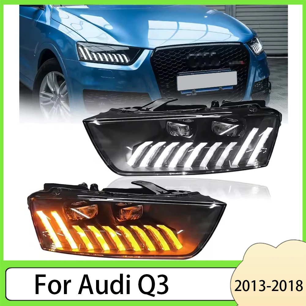

Car Styling Head Lamp for Audi Q3 2013-2018 Headlights LED Headlight Projector Lens DRL Auto Accessories