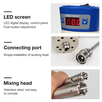 Vysokorychlostní míchadlo, digitální smykový emulgátor, homogenizátor kosmetického krému, 220V homogenizační smykový míchací stroj, laboratorní míchačka 8 nejlepší prodej stroj na míchání kosmetických krémů - №4