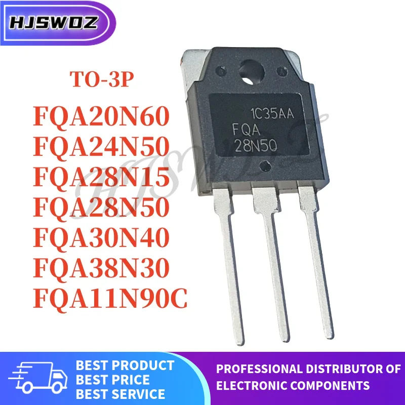 5PCS/Lot Brand New FQA20N60 FQA24N50 FQA28N15 FQA28N50 FQA30N40 FQA38N30 FQA11N90C FQA TO-3P In Stock