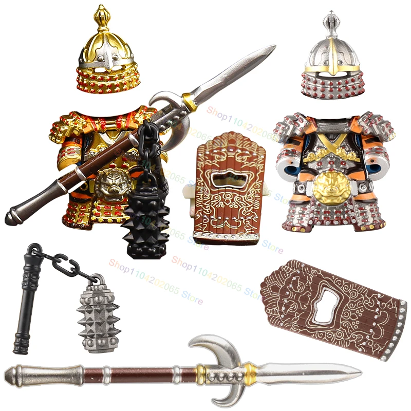 

Armor Knight Building Blocks Gold Iron Armor Float Slayer Accessories DIY Action Figures Puzzle Toys for Children Gifts R531-2