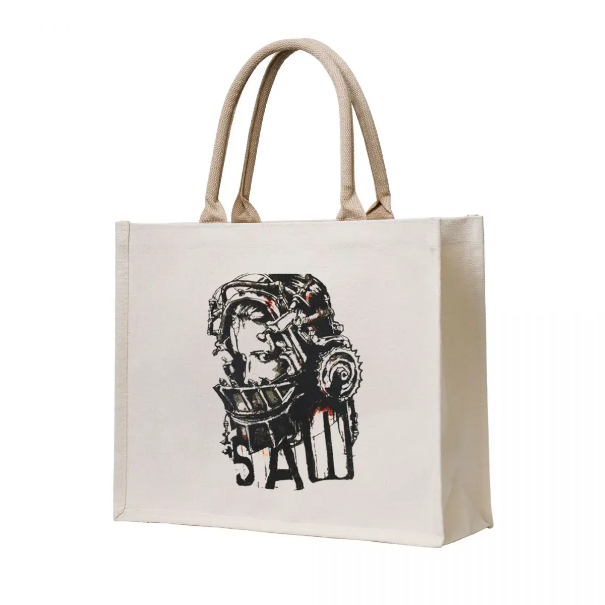 

Vintage Reverse Bear Trap Saw Movie Tote Bag women bag Women's handbag bags luxury women