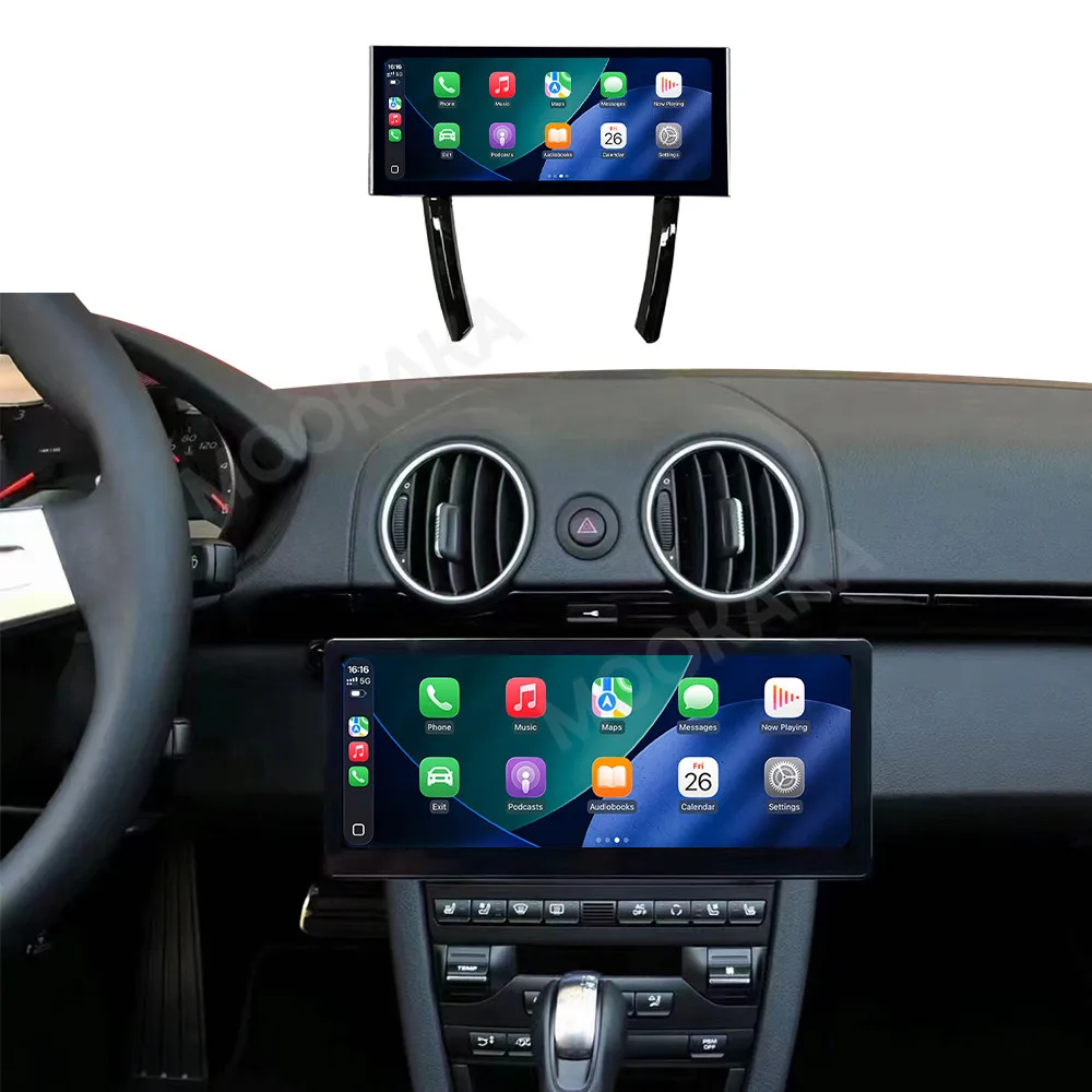 

Автомагнитола Android 14 Auto HiCar Carplay для Porsche 911 / Porsche Cayman 718 2003-2012, 12.3-дюймовый мультимедийный проигрыватель с DSP