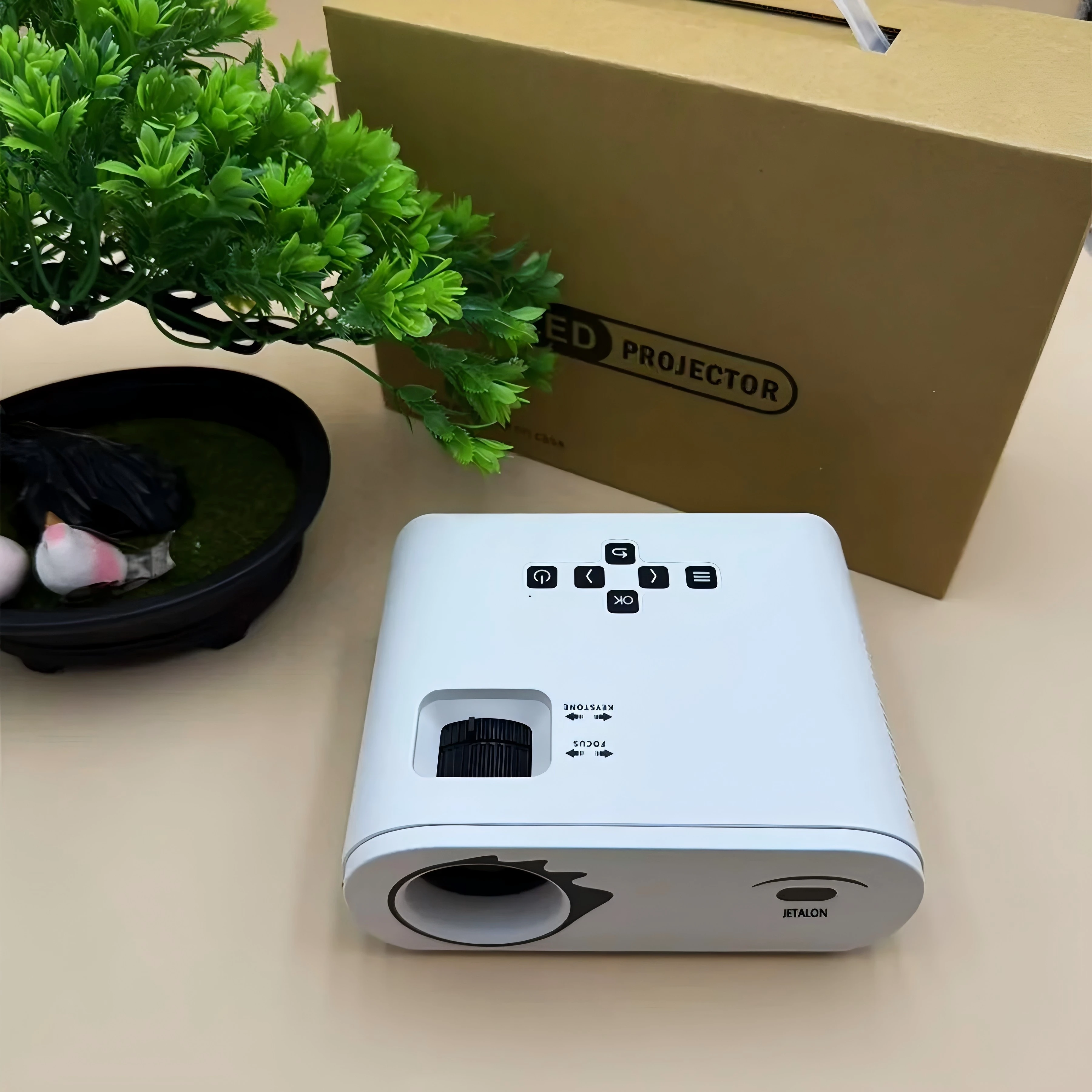 ​2025 Ultra-clear Mini Projector with Bluetooth Native 1080P Compatible with Android, iPhone,  PC, Fire Stick, Xbox, and PS5