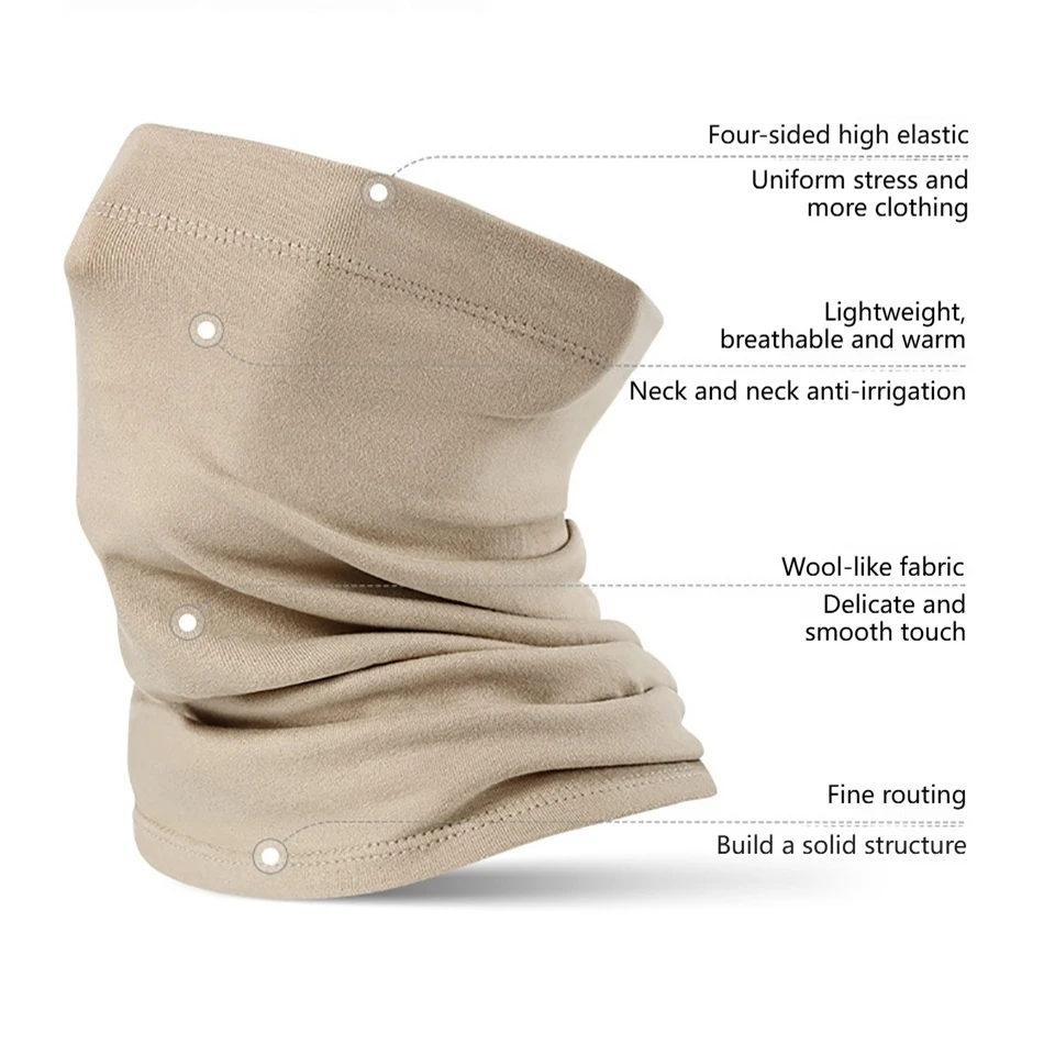 NOFOXO-mascarilla térmica de invierno para bicicleta, bufanda para Snowboard, cubierta para el cuello, pasamontañas, máscara de esquí a prueba de viento para hombres y mujeres