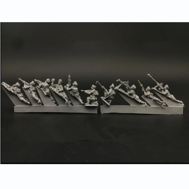 1/72 Resin Figure Die-Cast Character Model Kits Sikh Soldiers 10 People Scene Match Unassembled Uncolored Free Shipping