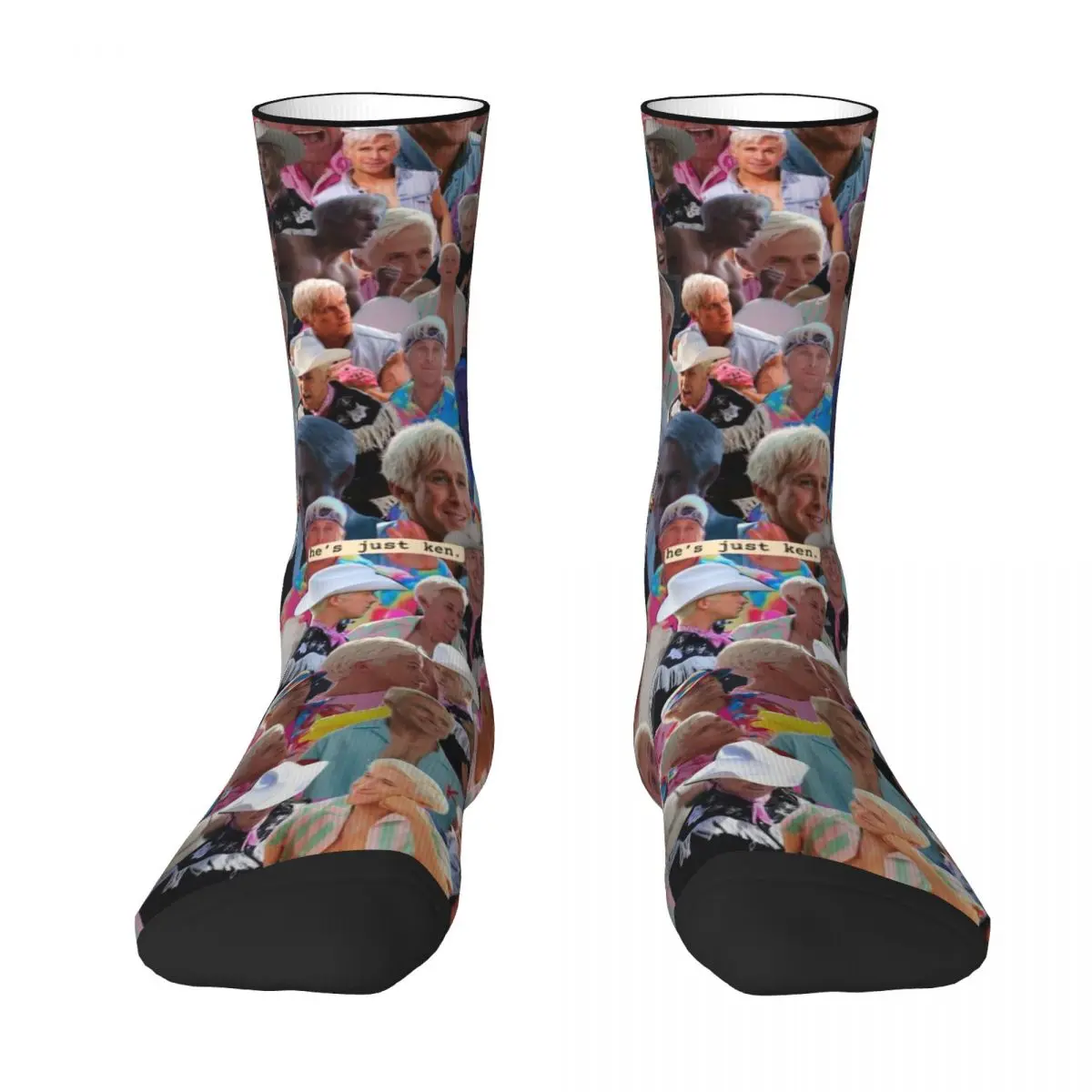 Chaussettes unisexes d'impression 3D de RNCan, chaussettes de randonnée de Ryan Gosling Intéressant Four Seasons