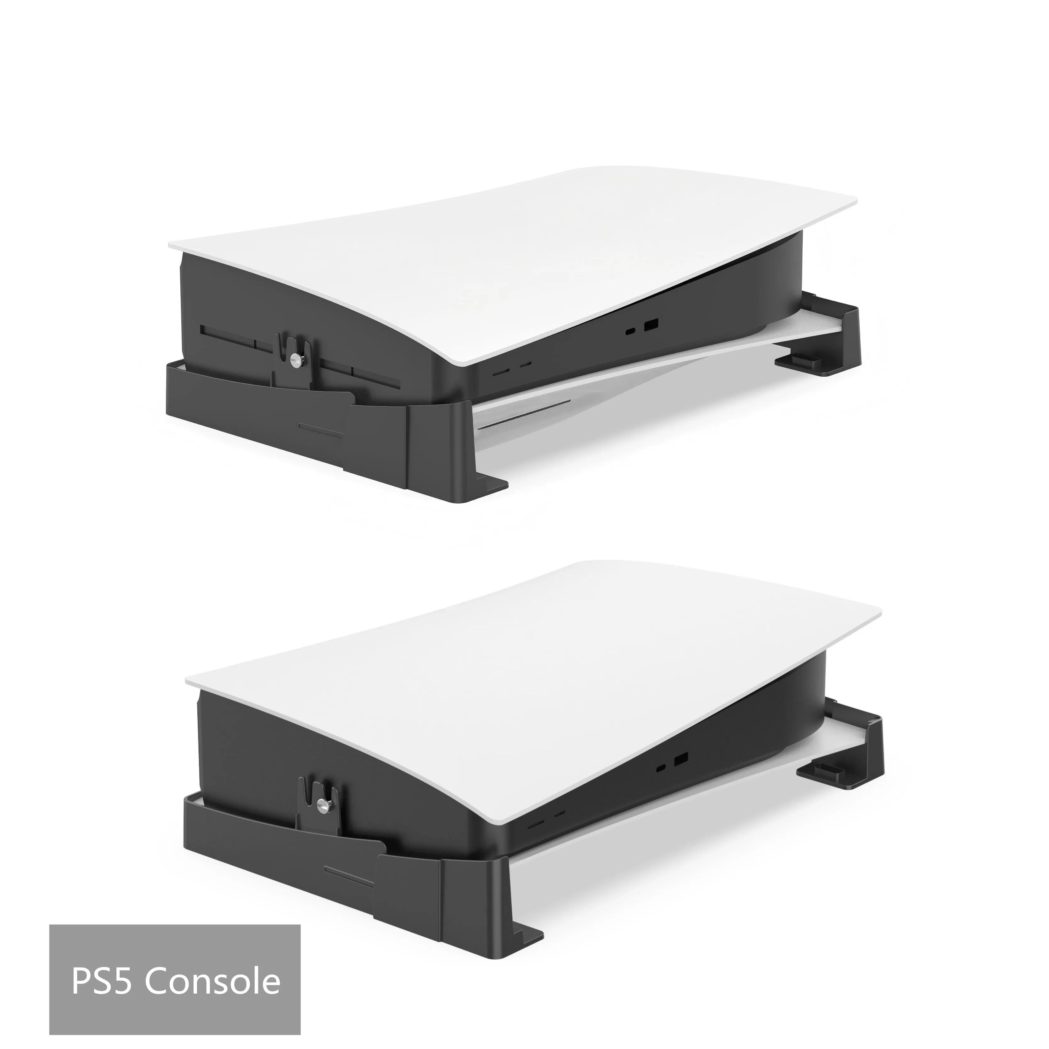 PS5/Slim/Pro Horizontaler Ständer für Disc- und Digital-Konsolen, Schützender Stabiler PlayStation 5 Ständer, Skalierbares Design für PS5-Zubehör – Detail 17